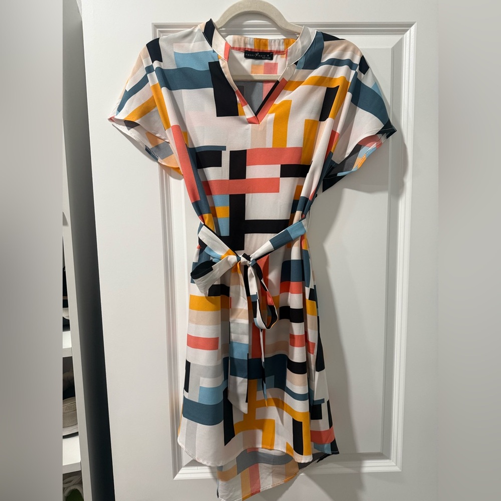 Geometric Multicolor Dress